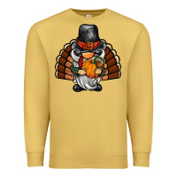 Antique Gold thanksgiving turkey gnome Premium Sweatshirt - BarkalooDesign