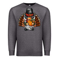 Charcoal Heather thanksgiving turkey gnome Premium Sweatshirt - BarkalooDesign