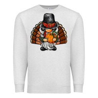 Oatmeal Heather thanksgiving turkey gnome Premium Sweatshirt - BarkalooDesign