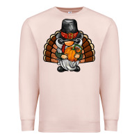 Pale Pink thanksgiving turkey gnome Premium Sweatshirt - BarkalooDesign