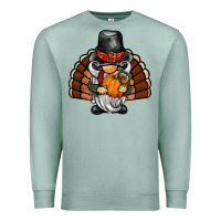 Seafoam thanksgiving turkey gnome Premium Sweatshirt - BarkalooDesign