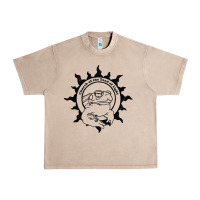 French Oak Authentic Church Of The Toad Of Light Psychedlic Frog Licking (Distres Urban Heavy Tee - DesignPulse