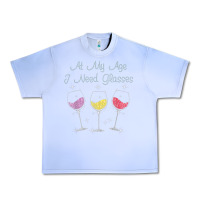 Grape Ice At My Age I need Glasses Urban Heavy Tee - DesignPulse