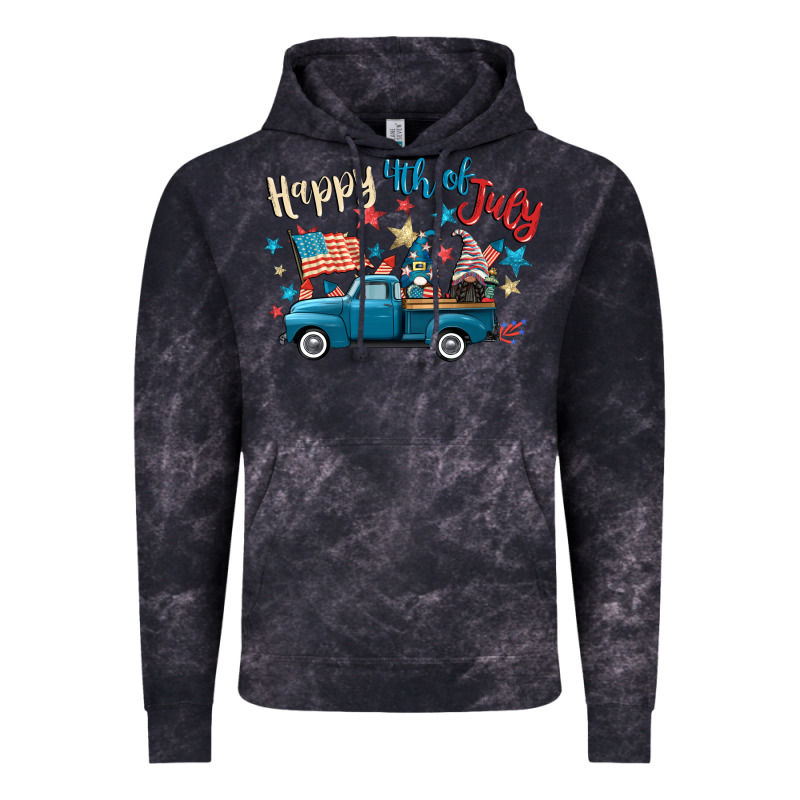 Happy 4th Of July Gnome Truck Vintage Hoodie by CowGirlArtShop | Teevron