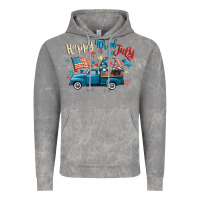Cloud Rock happy 4th of july gnome truck Vintage Hoodie - CowGirlArtShop