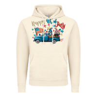 Vintage Artic happy 4th of july gnome truck Vintage Hoodie - CowGirlArtShop