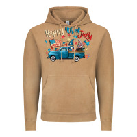 Vintage Camel happy 4th of july gnome truck Vintage Hoodie - CowGirlArtShop