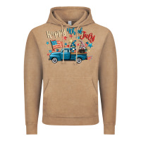 Vintage Coffee happy 4th of july gnome truck Vintage Hoodie - CowGirlArtShop