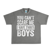 Tornado You Can't Scare Me I Have Three Boys Funny Sons Mom Dad Gift Urban Heavy Tee - DesignPulse