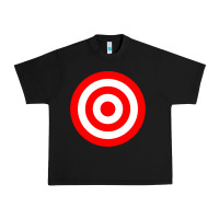Black bullseye target red & white rings target Urban Heavy Tee - DesignPulse