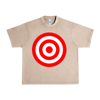 French Oak bullseye target red & white rings target Urban Heavy Tee - DesignPulse