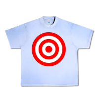 Grape Ice bullseye target red & white rings target Urban Heavy Tee - DesignPulse