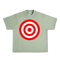 Oil Green bullseye target red & white rings target Urban Heavy Tee - DesignPulse