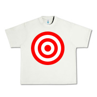 Pistachio bullseye target red & white rings target Urban Heavy Tee - DesignPulse