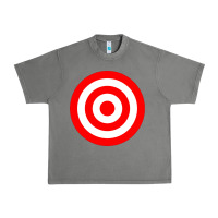 Tornado bullseye target red & white rings target Urban Heavy Tee - DesignPulse