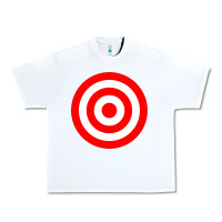 White bullseye target red & white rings target Urban Heavy Tee - DesignPulse