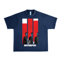 Navy INTERPOL BAN Urban Heavy Tee - DesignPulse