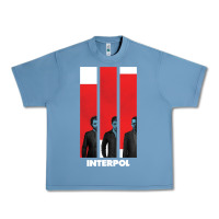 Pebble Blue INTERPOL BAN Urban Heavy Tee - DesignPulse
