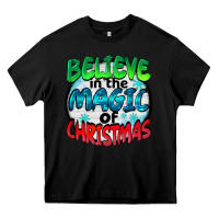 Black believe in the magic of christmas Heavy Core Tee - BarkalooDesign
