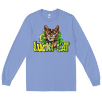 Colony Blue Lucky cat St. Patrick's Long Sleeve Tee - HowdyJamesFarm