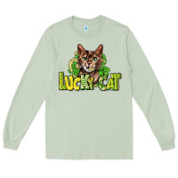 Matcha Lucky cat St. Patrick's Long Sleeve Tee - HowdyJamesFarm