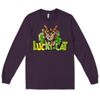 Plum Lucky cat St. Patrick's Long Sleeve Tee - HowdyJamesFarm