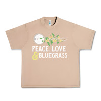 Burro peace , love & bluegrass   banjo nature vines illu Urban Heavy Tee - DesignPulse