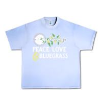 Grape Ice peace , love & bluegrass   banjo nature vines illu Urban Heavy Tee - DesignPulse