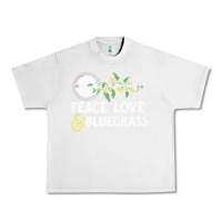 Lunar Rock peace , love & bluegrass   banjo nature vines illu Urban Heavy Tee - DesignPulse