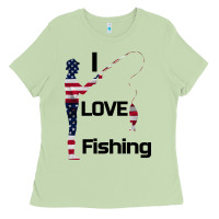 I Love Fishing Ladies Tee | Teevron