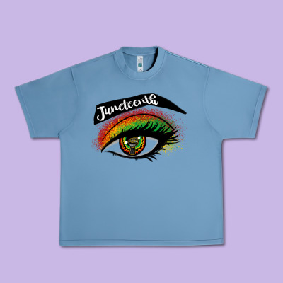 Juneteenth Eyelash Cowgirl Urban Heavy Tee Designed By Cowgirlartshop