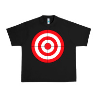 Black bulls eye target lazy diy halloween costume darts shooting t shirt Urban Heavy Tee - DesignPulse