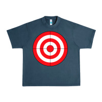 Midnight Navy bulls eye target lazy diy halloween costume darts shooting t shirt Urban Heavy Tee - DesignPulse