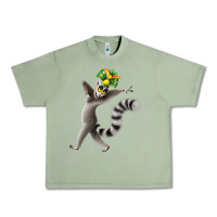 Oil Green All Hail King Julien Urban Heavy Tee - DesignPulse
