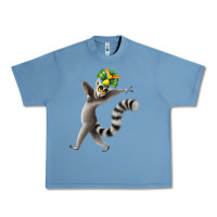 Pebble Blue All Hail King Julien Urban Heavy Tee - DesignPulse