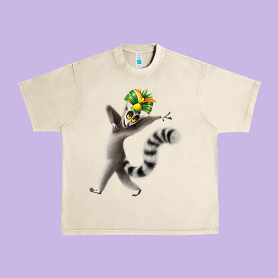 All Hail King Julien Urban Heavy Tee Designed By Designpulse