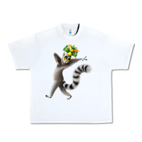 White All Hail King Julien Urban Heavy Tee - DesignPulse