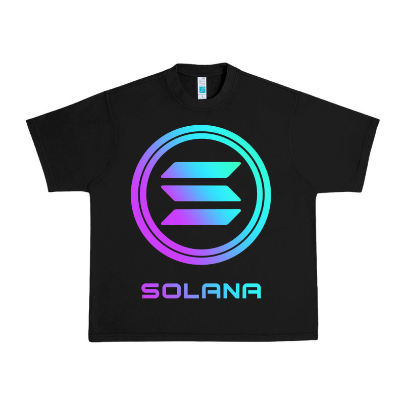 Solana Crypto Sol Coin Blockchain Decentralized Application Long Sleev Urban Heavy Tee by DesignPulse | Teevron