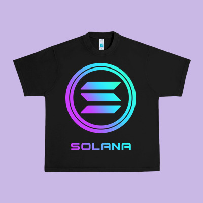 Solana Crypto Sol Coin Blockchain Decentralized Application Long Sleev Urban Heavy Tee Designed By Designpulse