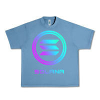 Pebble Blue solana crypto sol coin blockchain decentralized application long sleev Urban Heavy Tee - DesignPulse