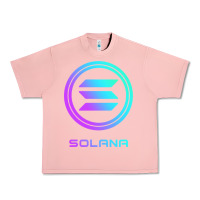 Salmon solana crypto sol coin blockchain decentralized application long sleev Urban Heavy Tee - DesignPulse