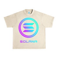 Sandshell solana crypto sol coin blockchain decentralized application long sleev Urban Heavy Tee - DesignPulse