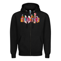 Black teacher easrter day Zipper Hoodie - RacoonDesign