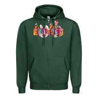 Sports Green teacher easrter day Zipper Hoodie - RacoonDesign