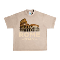 French Oak Cool Vintage Roma Italia Colosseum Souvenirs, Rome Italy Pullover Hood Urban Heavy Tee - DesignPulse