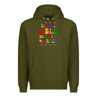 Army Green see the able not the label Premium Hoodie - CowhideDigitalArt