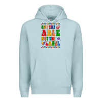Blue Mist see the able not the label Premium Hoodie - CowhideDigitalArt