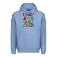 Colony Blue see the able not the label Premium Hoodie - CowhideDigitalArt