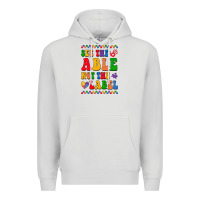 Dove Grey see the able not the label Premium Hoodie - CowhideDigitalArt