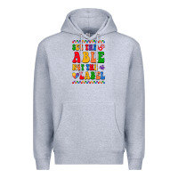 Heather Grey see the able not the label Premium Hoodie - CowhideDigitalArt